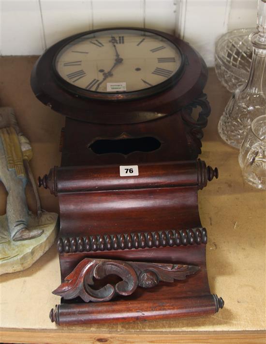 Victorian drop dial wall clock